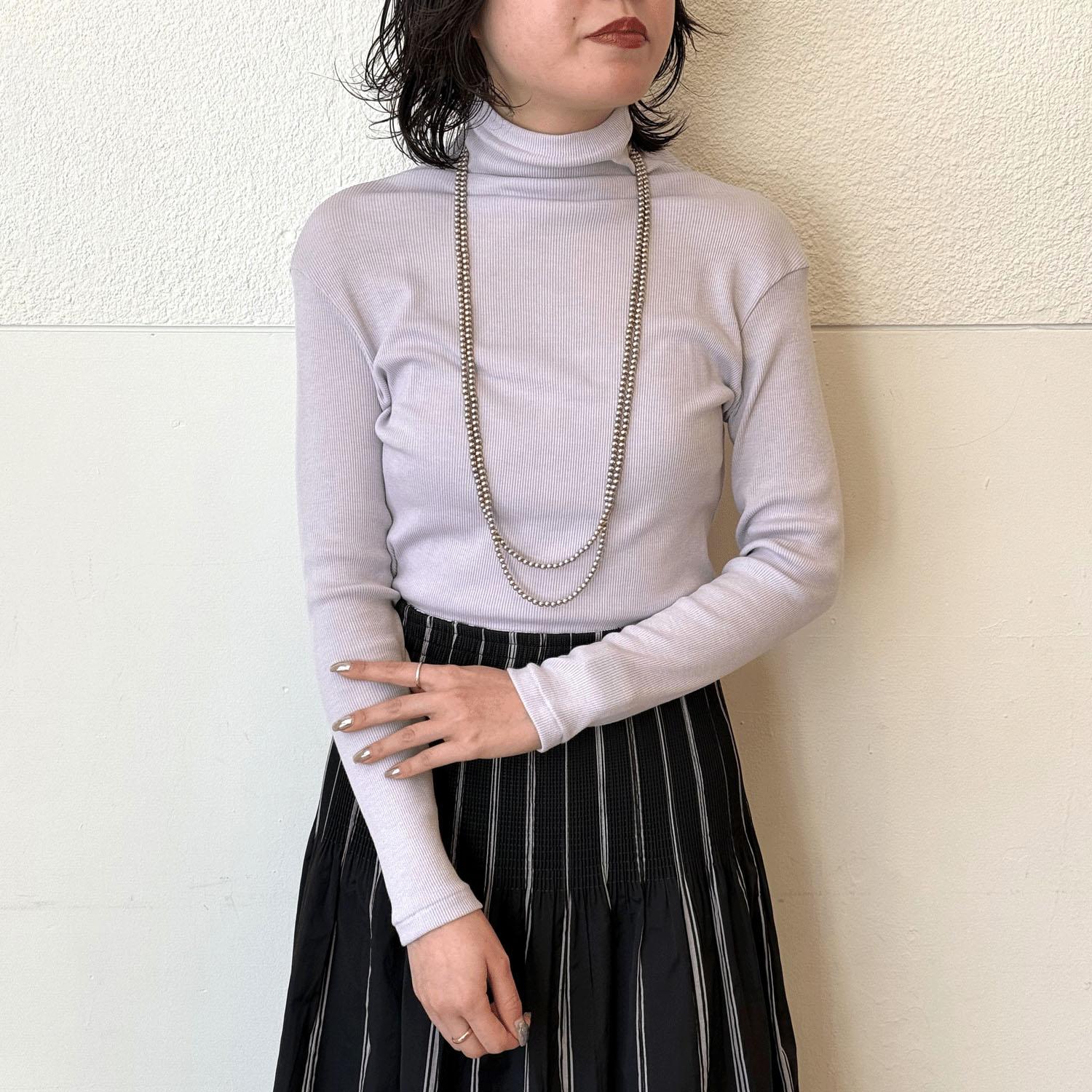 Magenta Telecho 12cm Bottleneck Long Sleeve Mauve Gray Melange F (Free)