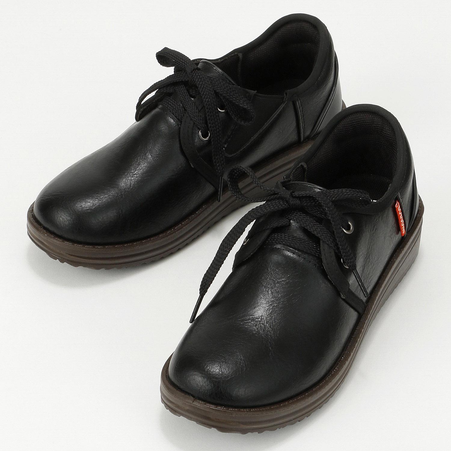 BOBSON Easy-In Lace-Up Shoes BS-0071 Black 23.0CM