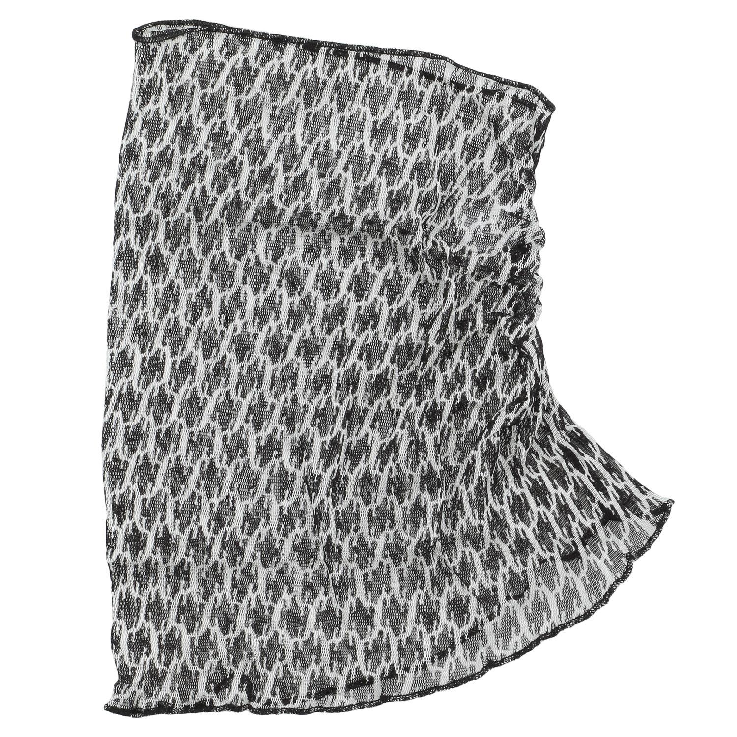 Silk Neck Cover Pattern: Black 22