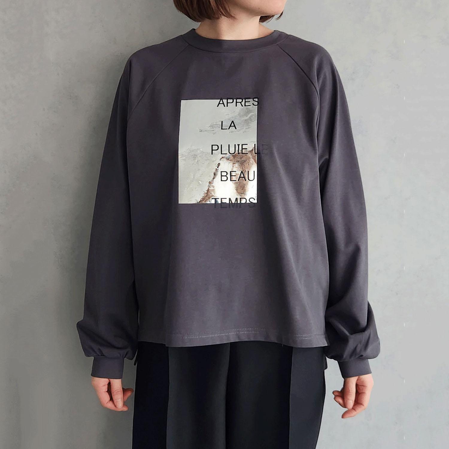 epidemique Organic Foil Print Long Sleeve T-Shirt