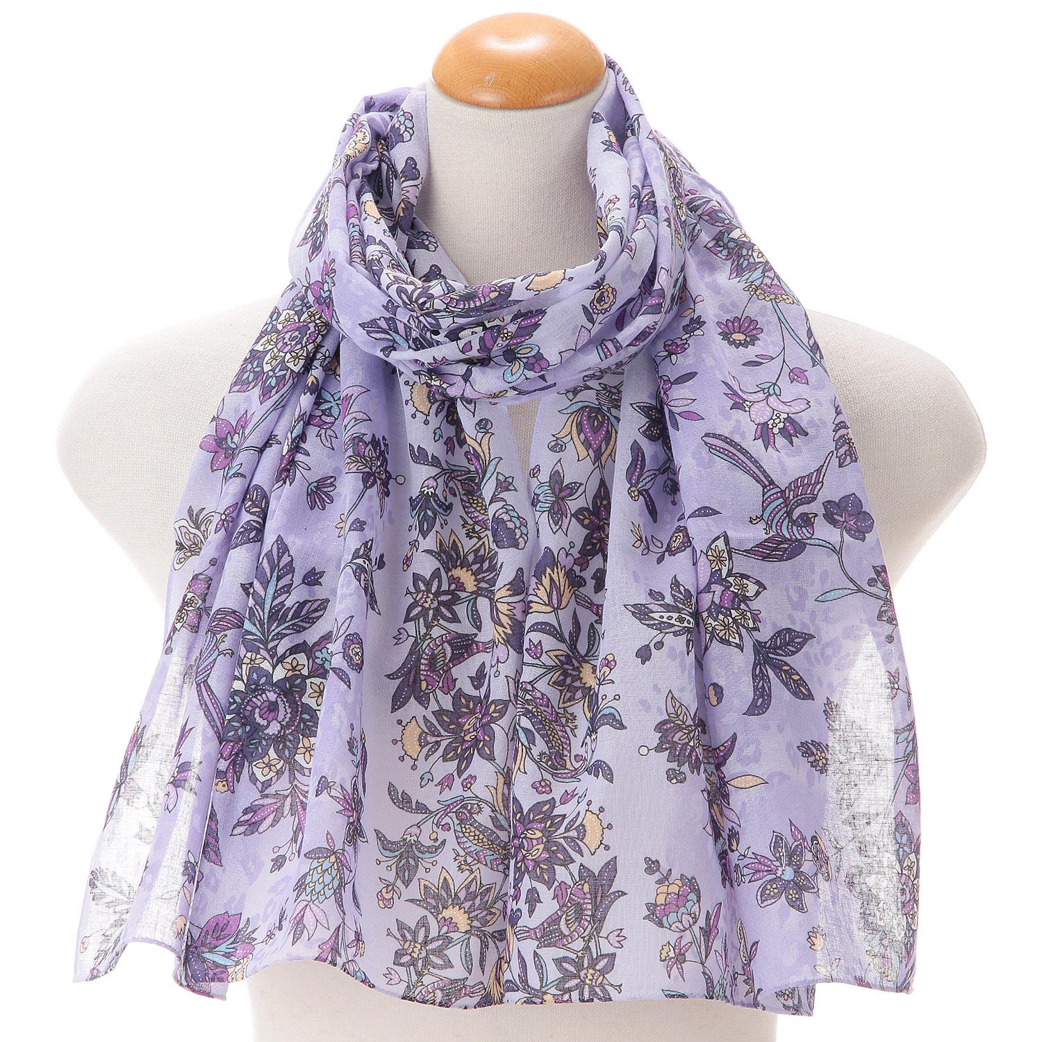 Made in Japan Gauze Handkerchief Sarasa Purple