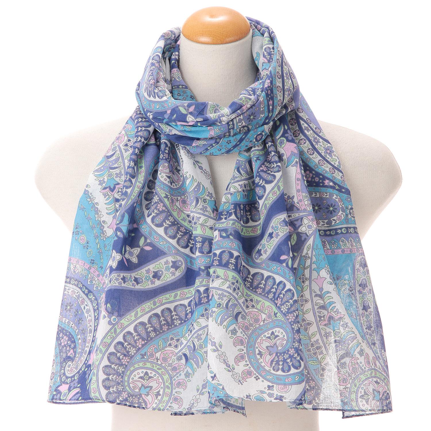 Made in Japan Gauze Handkerchief Jewel Sky Blue