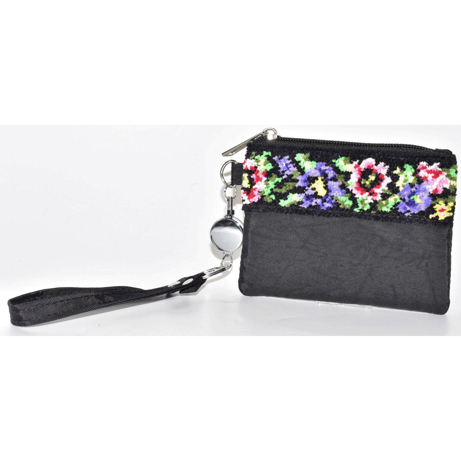 Chenille Pass Case - Black