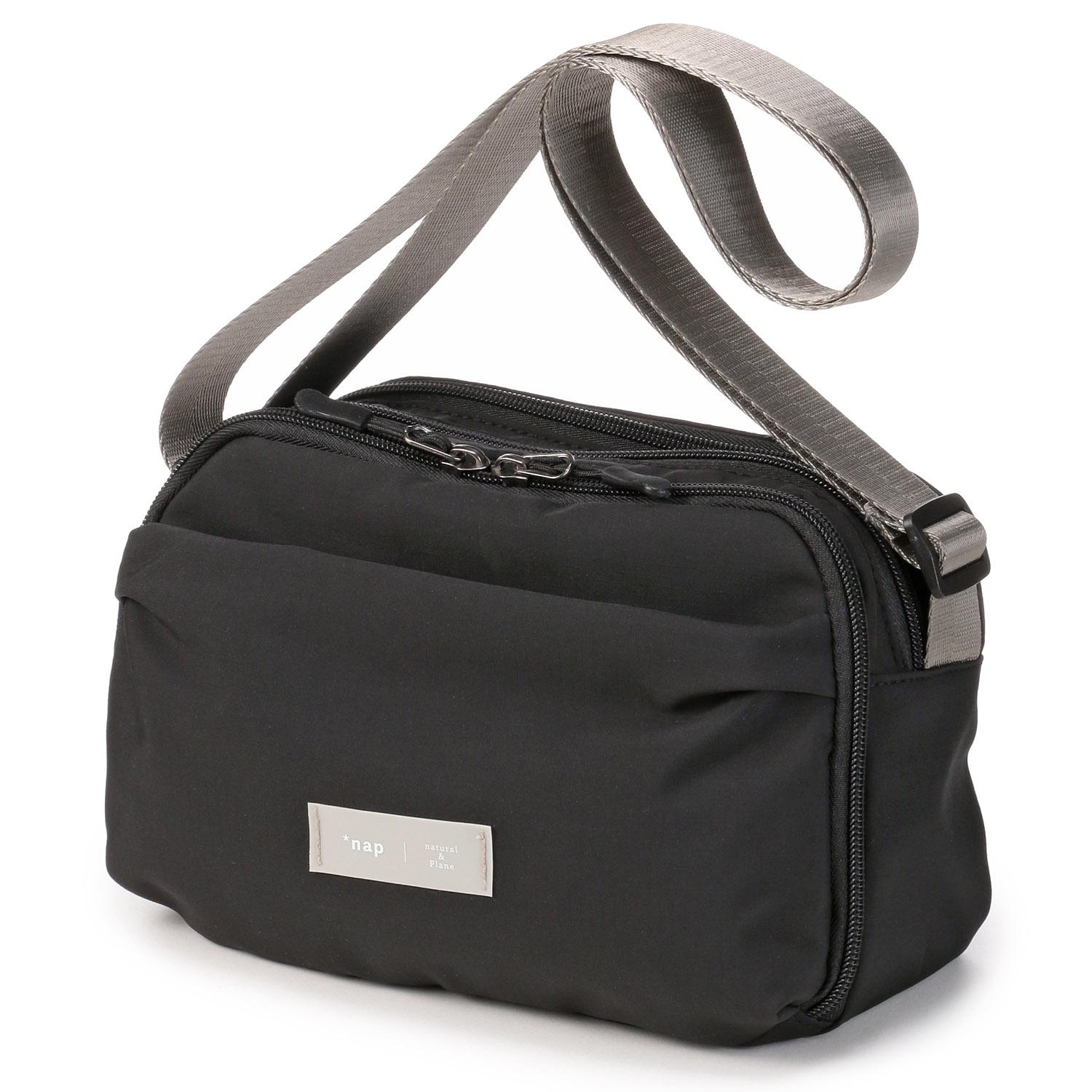 nap Compact Multi-Storage Shoulder Bag, Black