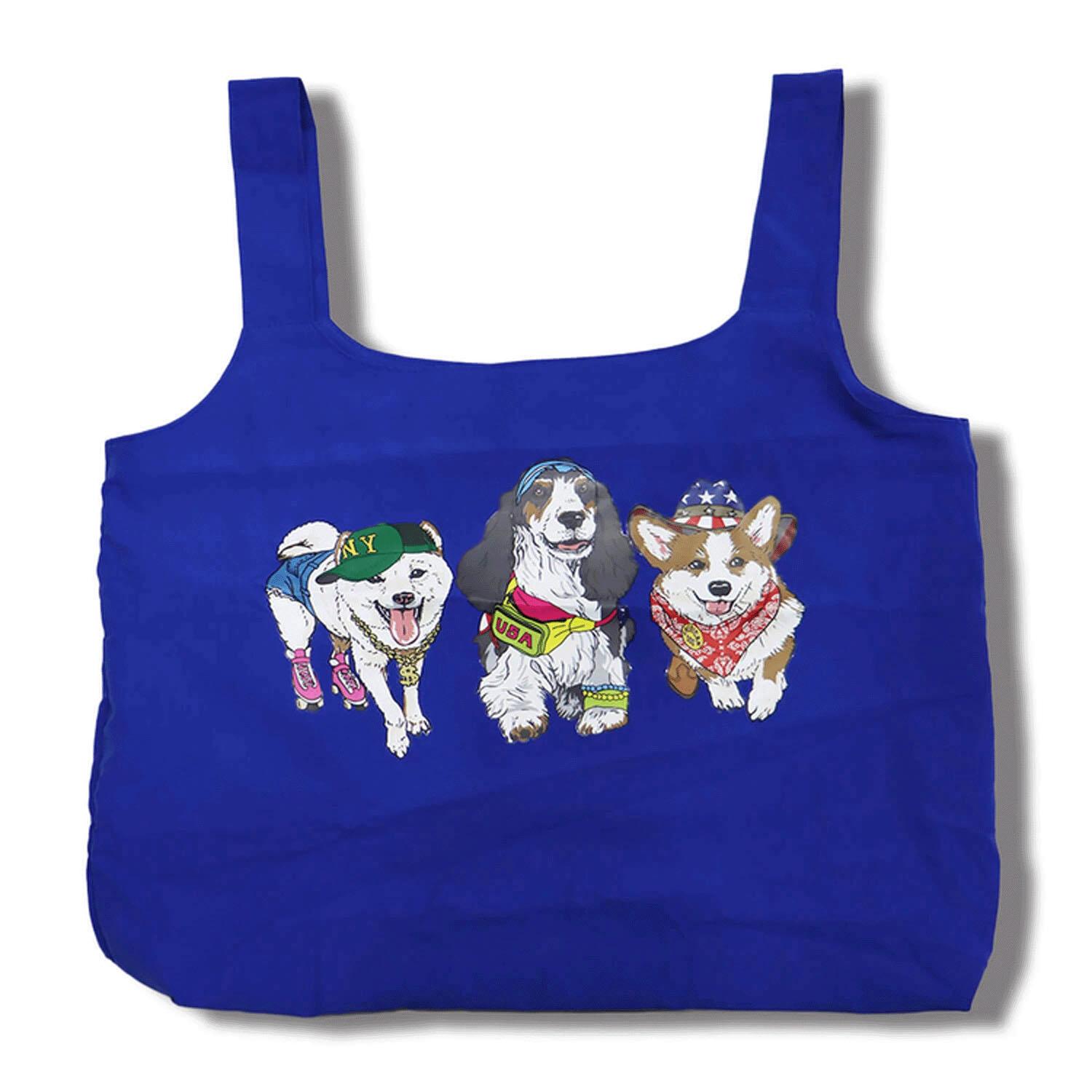 CORISCO Animal Village Animal Front-and-Back Print Eco Bag Blue Dog