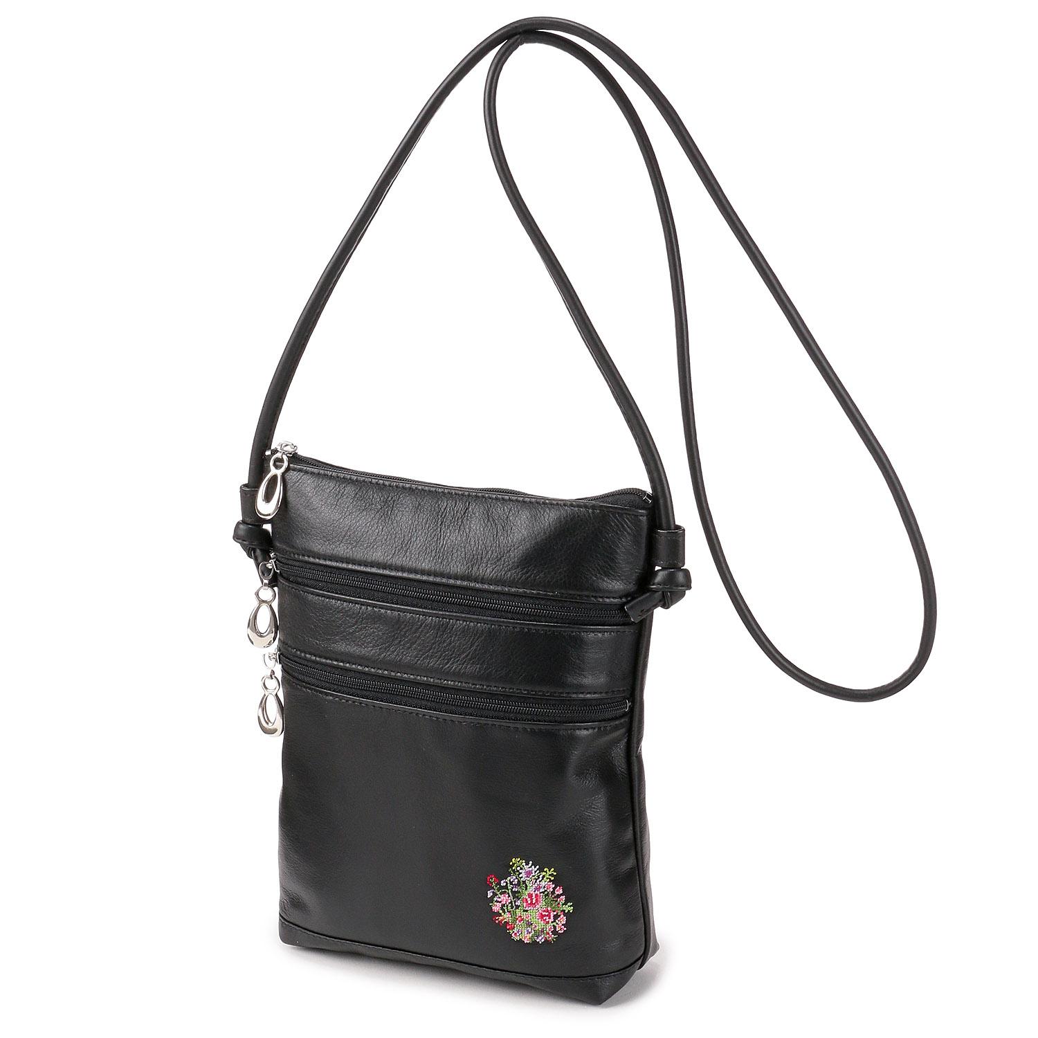 Dream Poetry Collection Belle Fleur Vertical 3-Tier Zipper Pouch