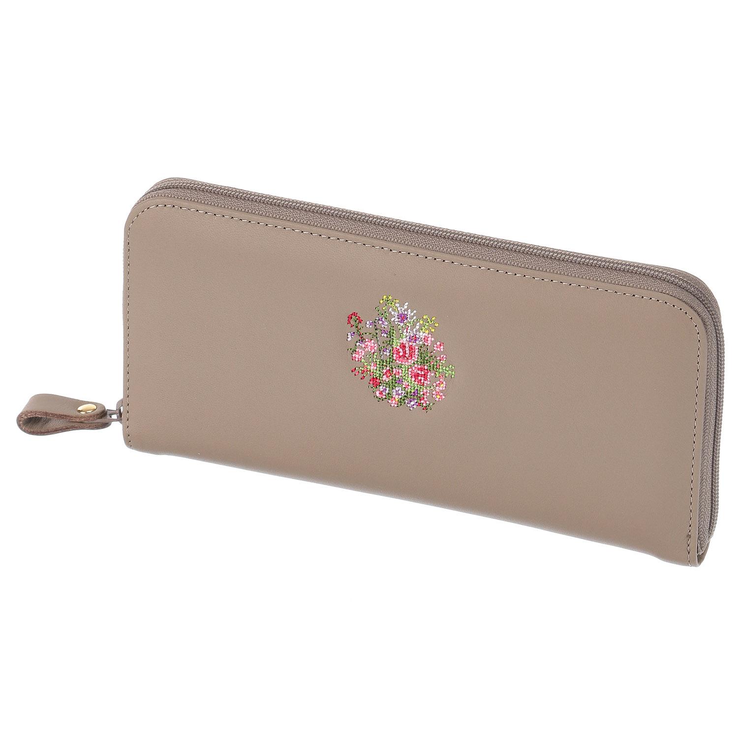 Dream Poetry Collection Round Zipper Wallet - Gray