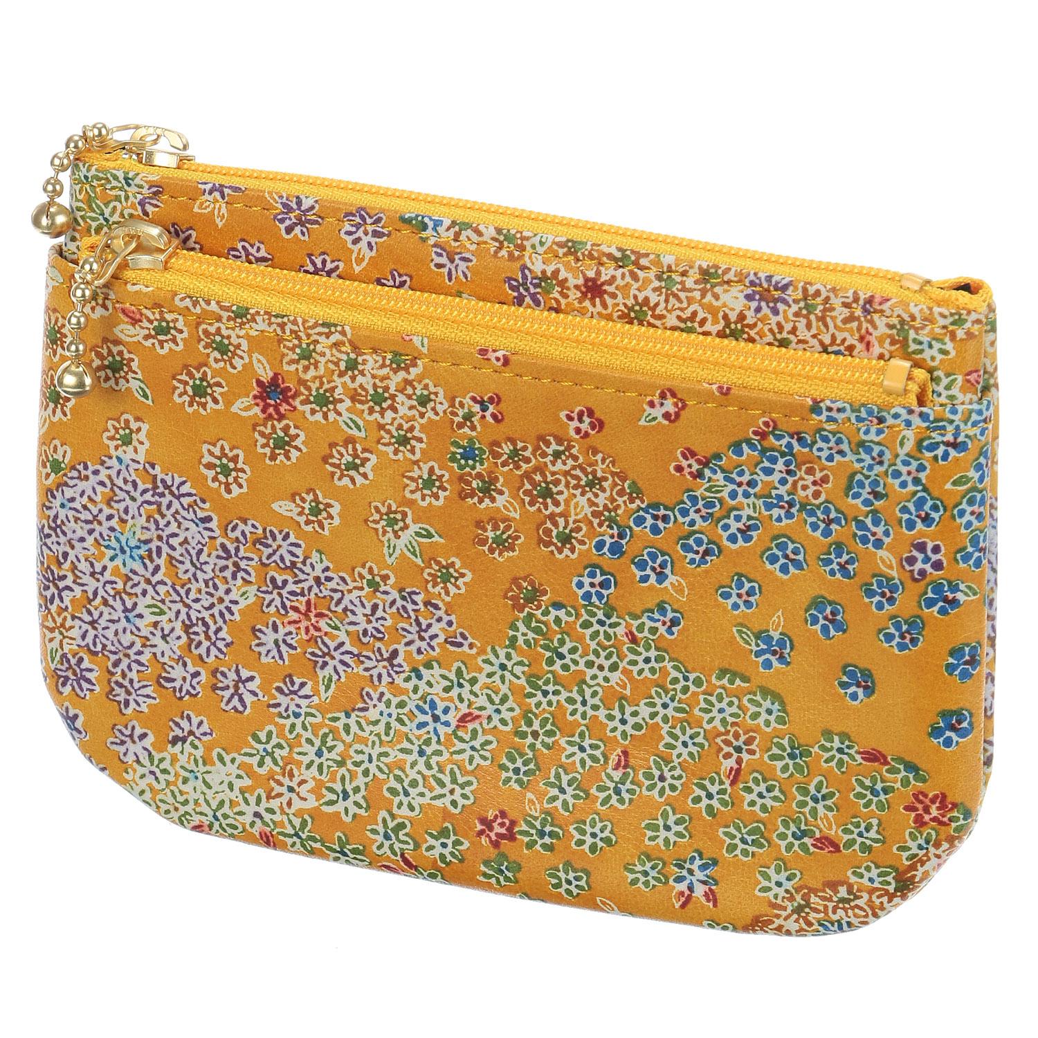 Kyoto Yuzen Two-Tier Zipper Pouch