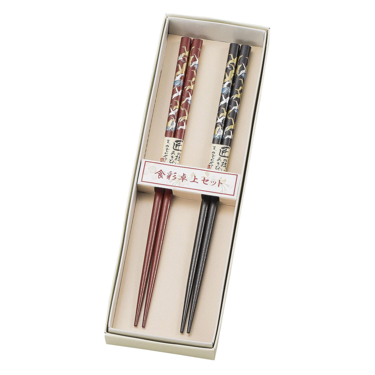 Pair of Chopsticks: Auspicious Crane