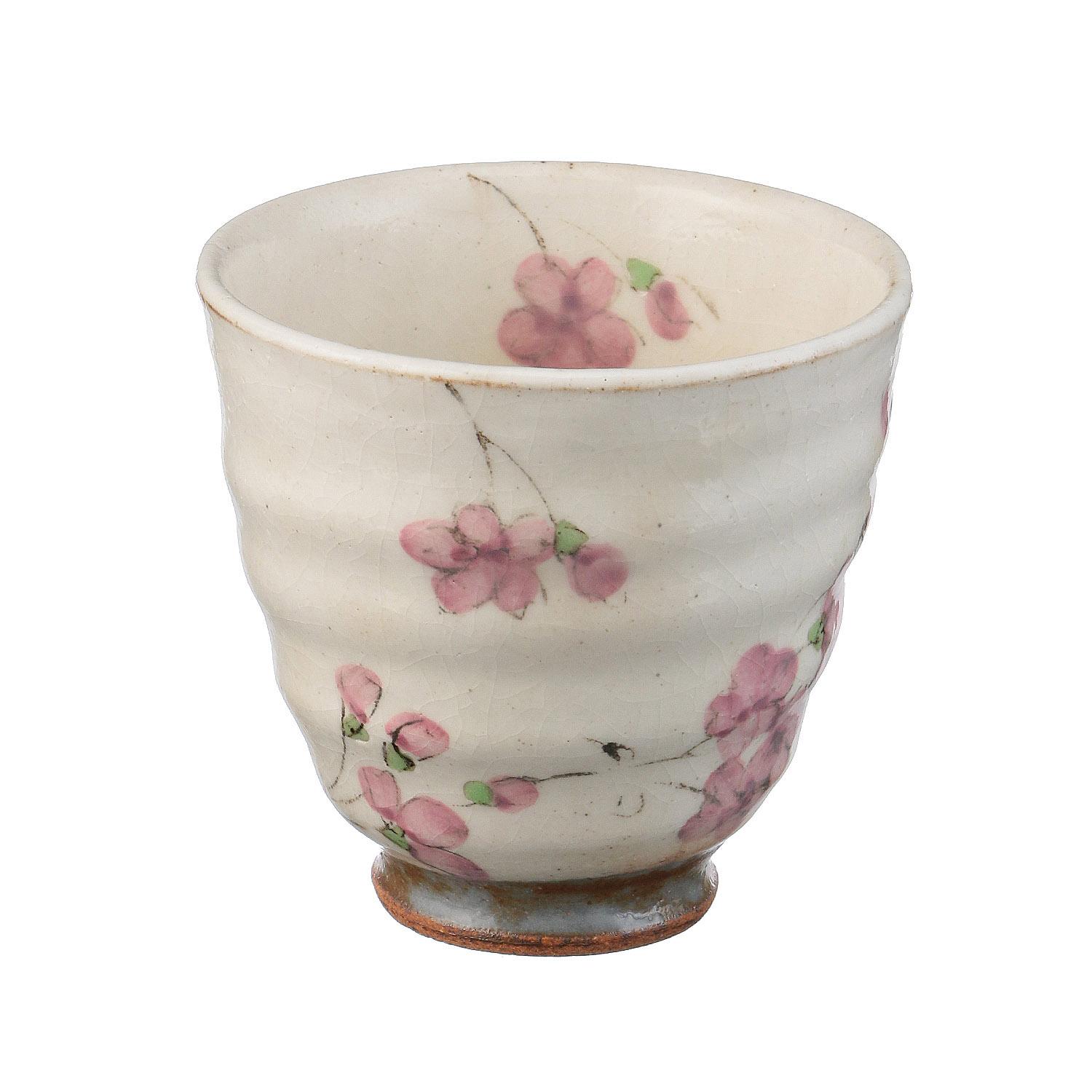 Nine-Layer Cherry Blossom Rice Bowl & Tea Cup Set 04_Tea Cup Red