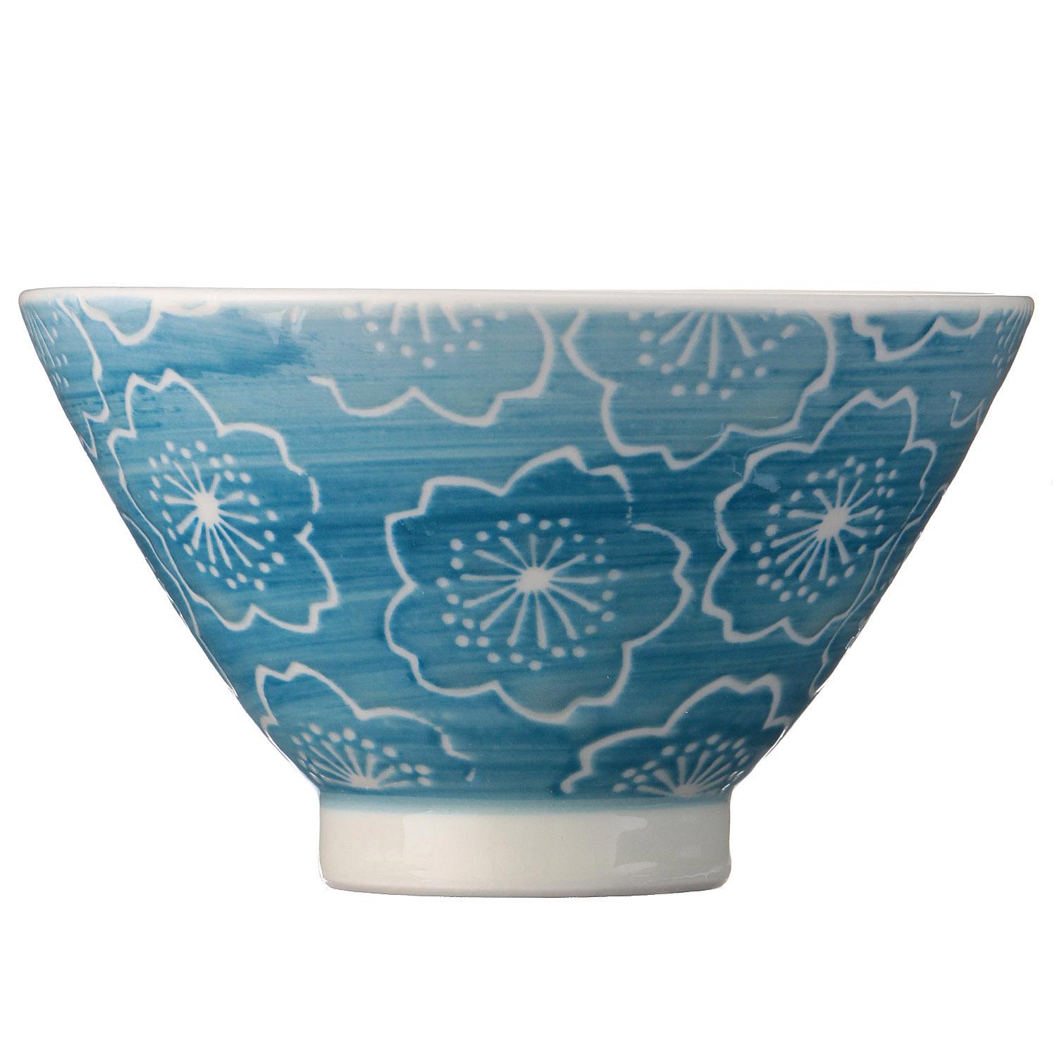Spring in Full Bloom Rice Bowl Color Scroll Saxophone