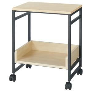 Lil Wagon with Casters Shelf - Natural Simple Workbench / Side Table / Luggage Rack Wooden Wagon - Stylish Storage for Small Items