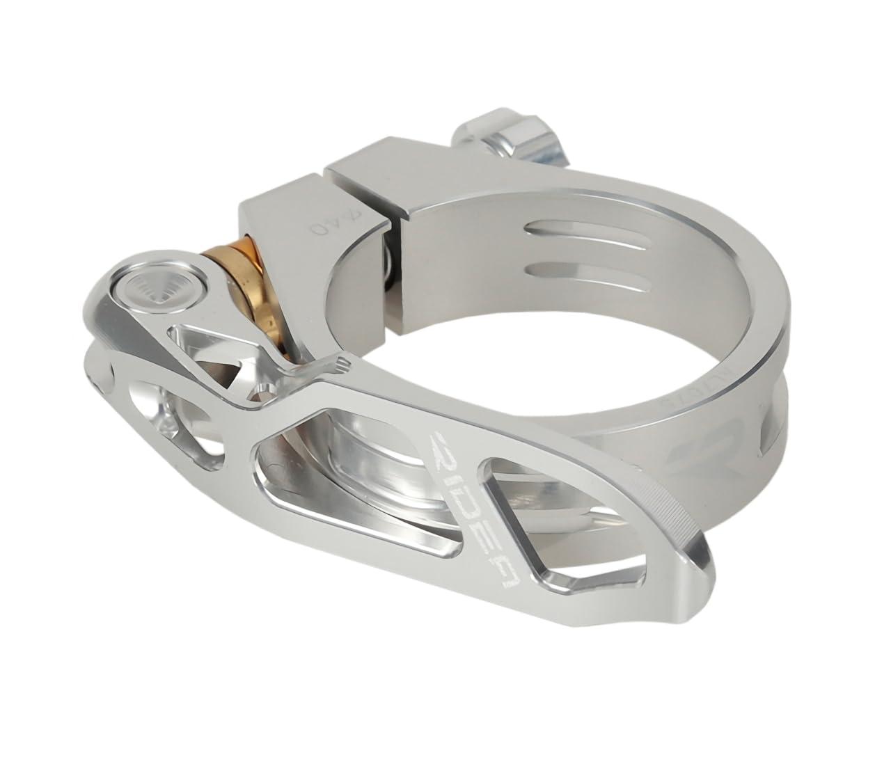 RIDEA Seat Post Clamp Q/R SCQR40T3 Silver 147-02026