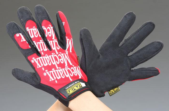 [S] Mechanics Gloves (Synthetic Leather / Red)