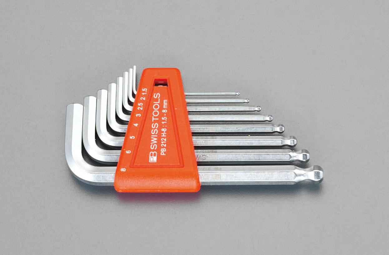 1.5–10mm / 9-piece set [Ball-Hex] wrench