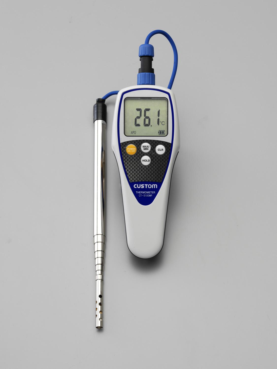 ESCO -40/+200°C Digital Thermometer (with Retractable Air Conditioning Sensor EA701BB-102)