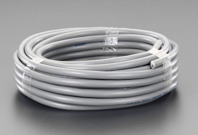 300V/12A/10m Vinyl Cable with Cable Ties (Gray)