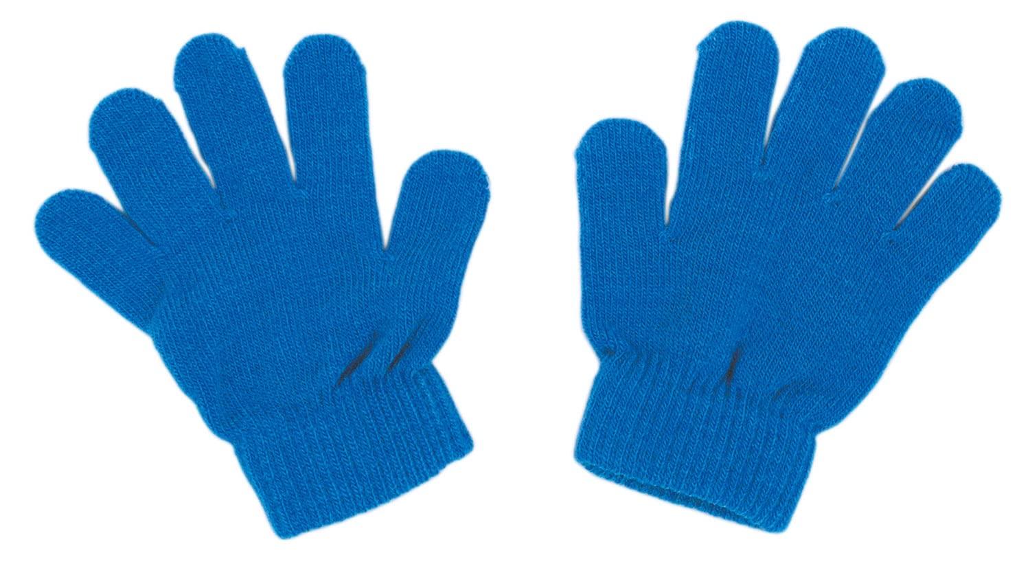 Colorful Stretch Gloves, Blue, 10 Pairs