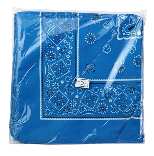[Artec] Sports Day Team Color Bandana 55×55cm Blue 10-Pack 18169