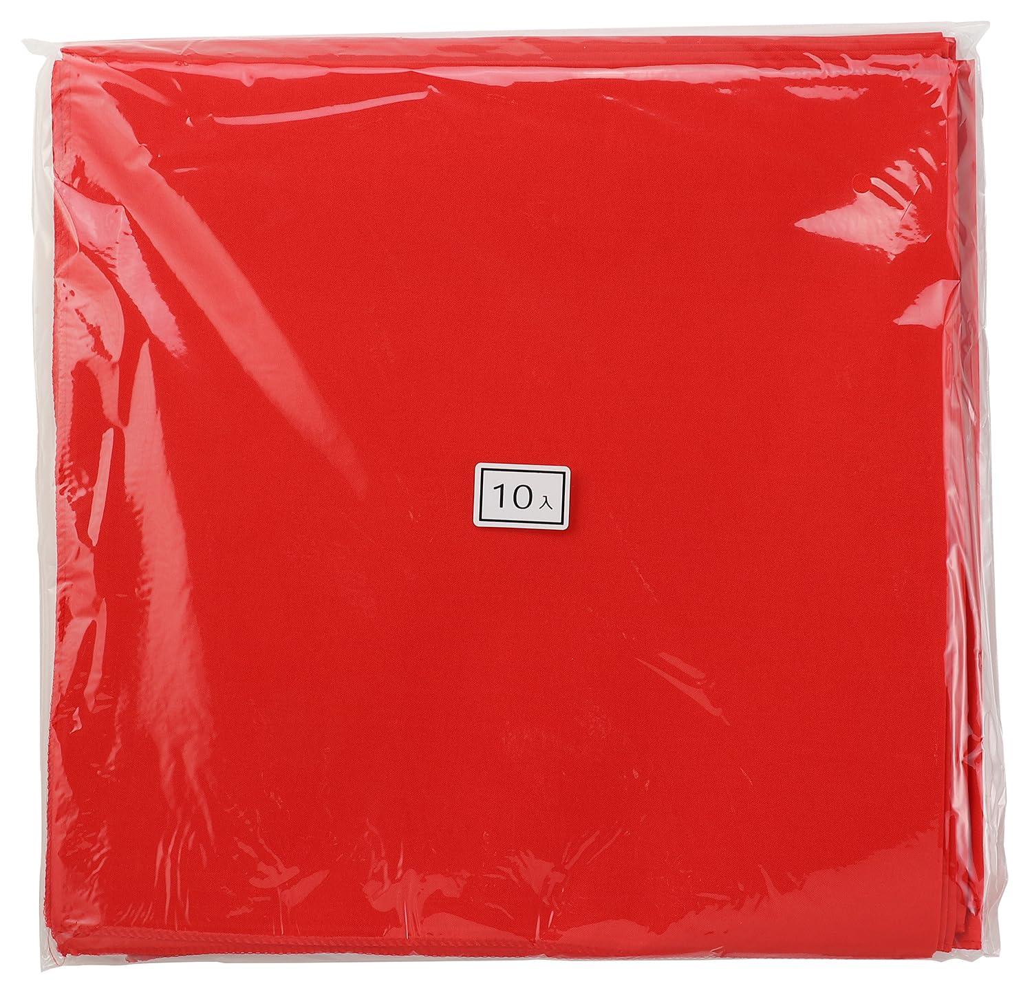 [Artec] Sports Day Team Color Bandana 55×55cm Solid Red 10-Pack 18178