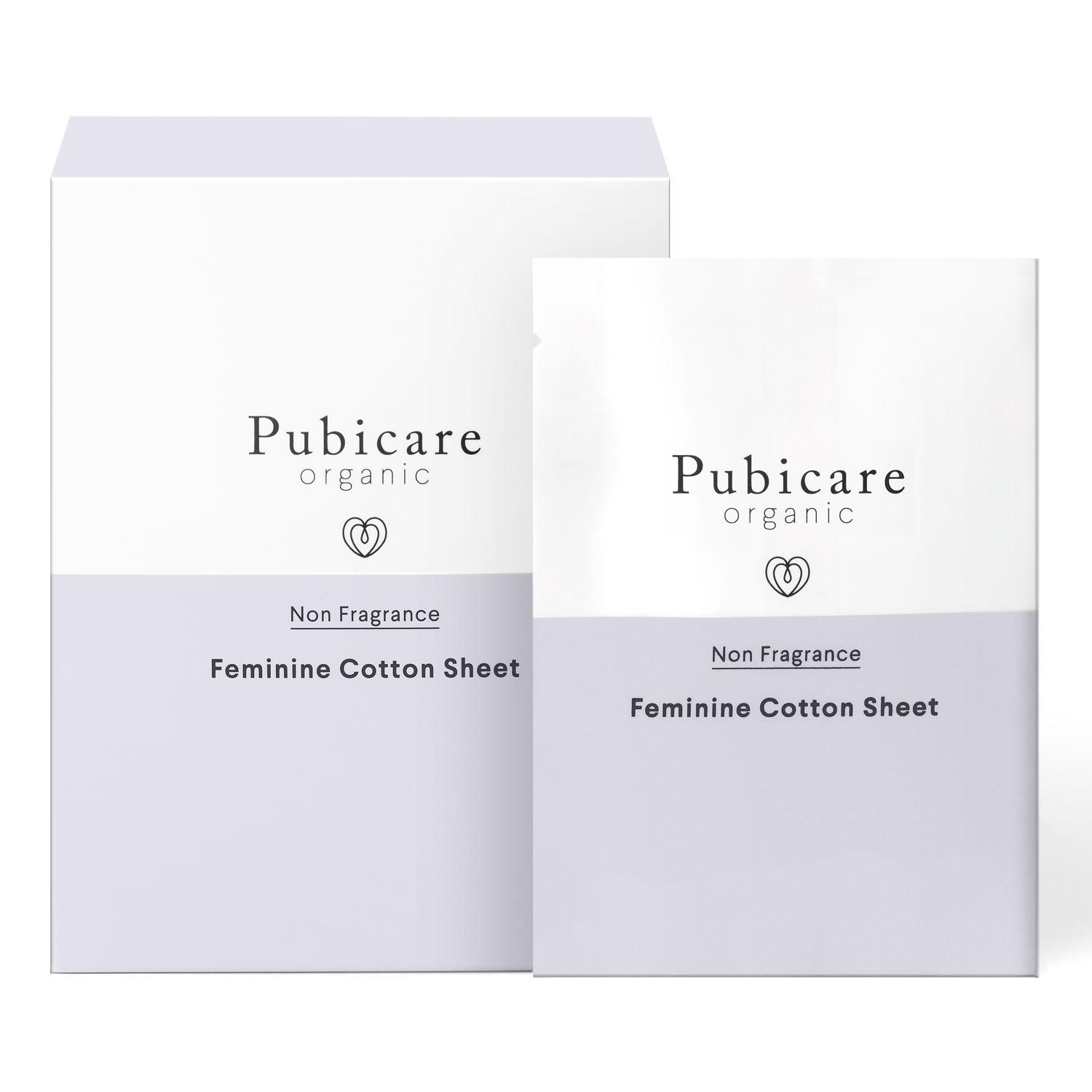 PUBicare Organic Feminine Cotton Sheets Unscented 20 Sheets