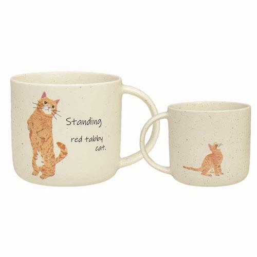 Ippinsha CYAMEKKE Mug 300ml Brown Tabby 40922