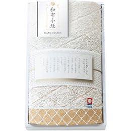 Wafu Komon Modern Face Towel (Beige) 34×75cm B1038586