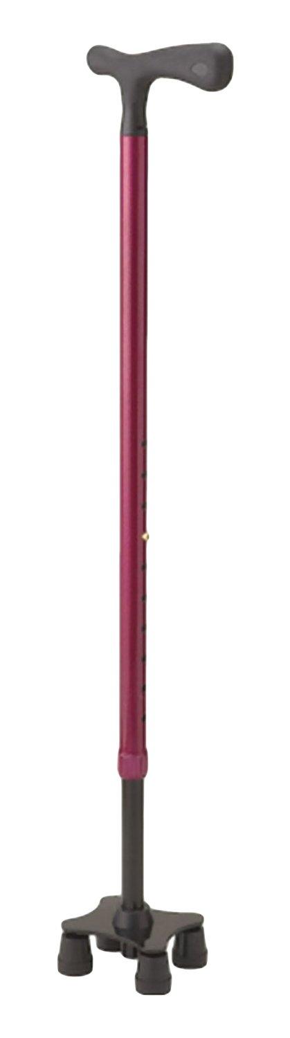 Slim Four-Point Cane/Metallic Red/-