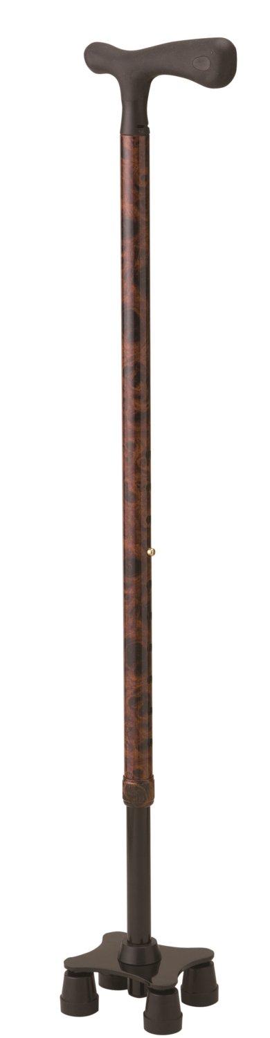 Slim Four-Point Cane/Woody/-