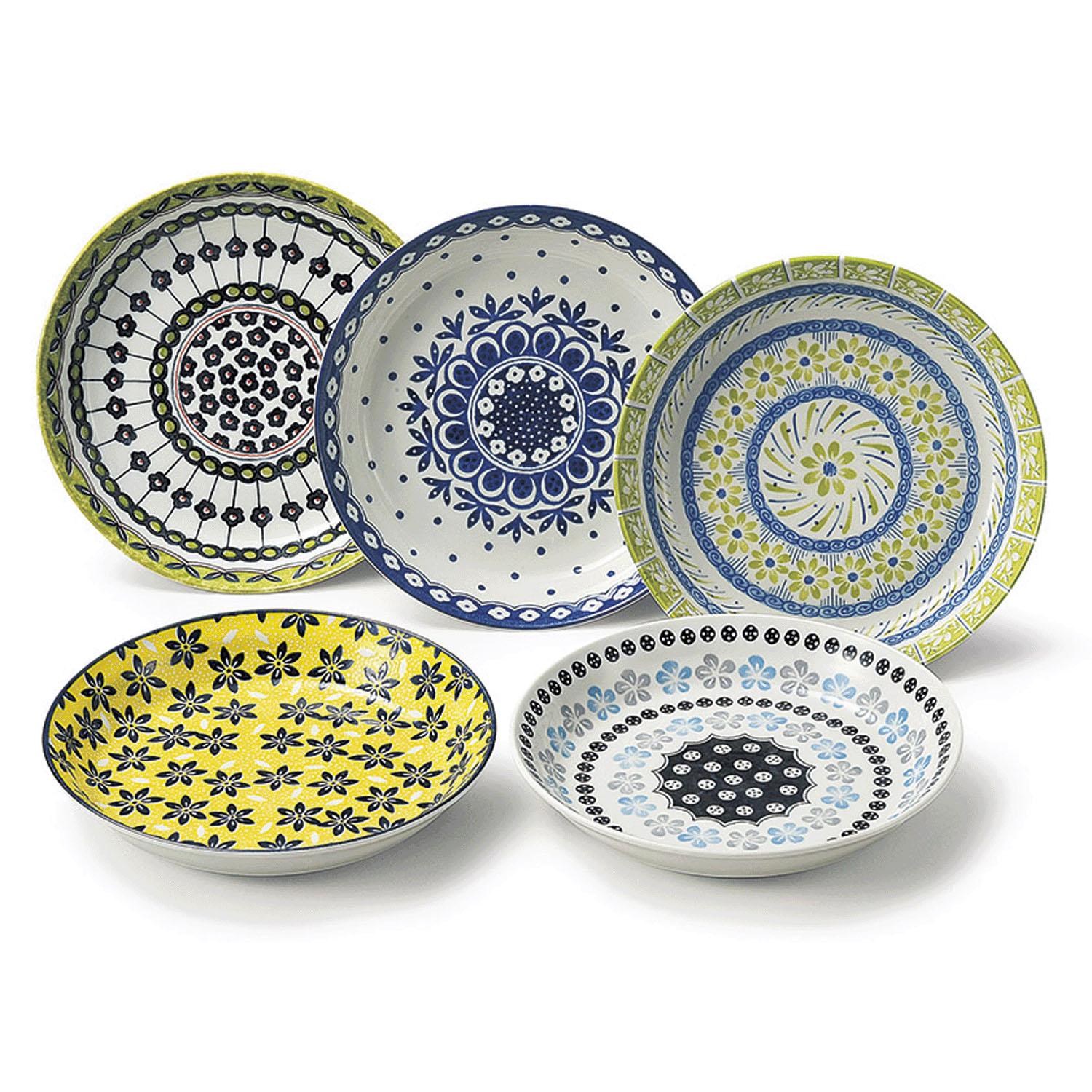 Awasa Pottery Field Soup Curry Plate Set 7-1804 φ22.5×4cm