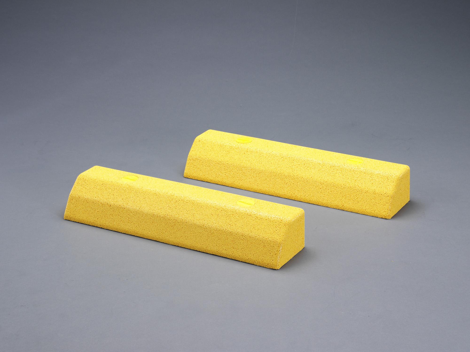 550x130x85mm Car Stopper (Rubber, Yellow/2 pieces) EA983FK-65