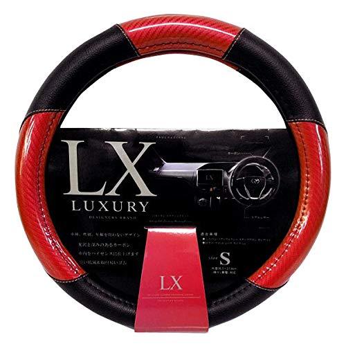 DIONE LX Carbon Steering Wheel Cover S Size Red Outer Diameter 36.5–37.9cm For Minivans and Kei Cars DH-127