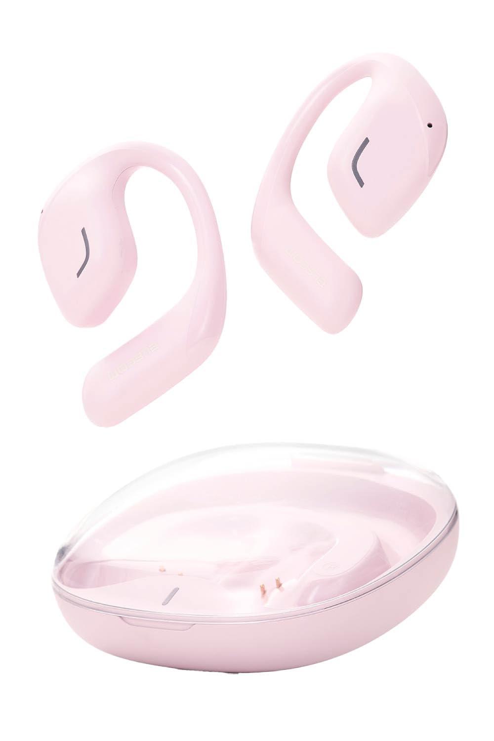ELECOM Open-Ear Wireless Headphones Dusty Pink LBT-OWS01PN