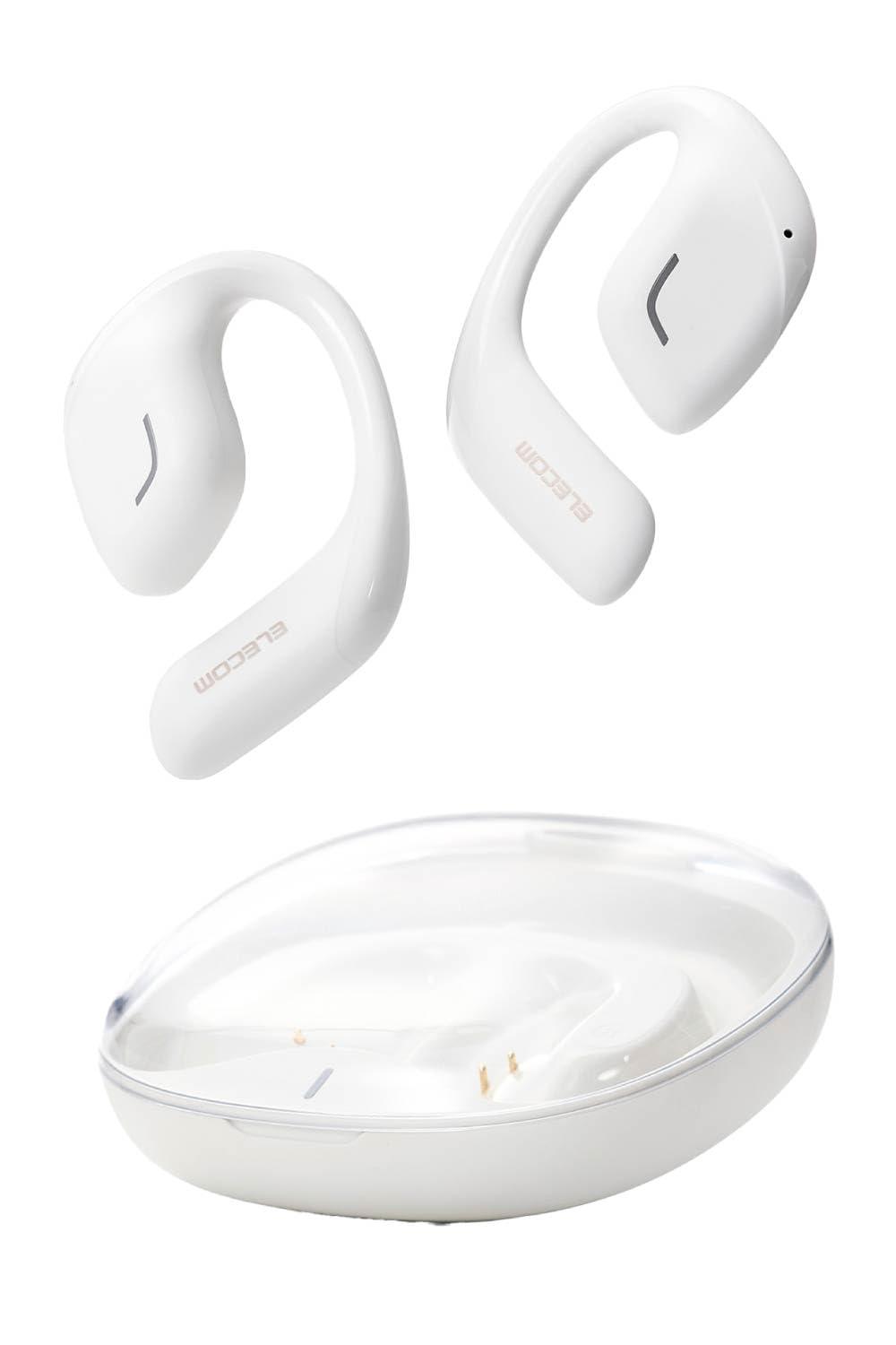 ELECOM Open-Ear Wireless Headphones Snow White LBT-OWS01WH