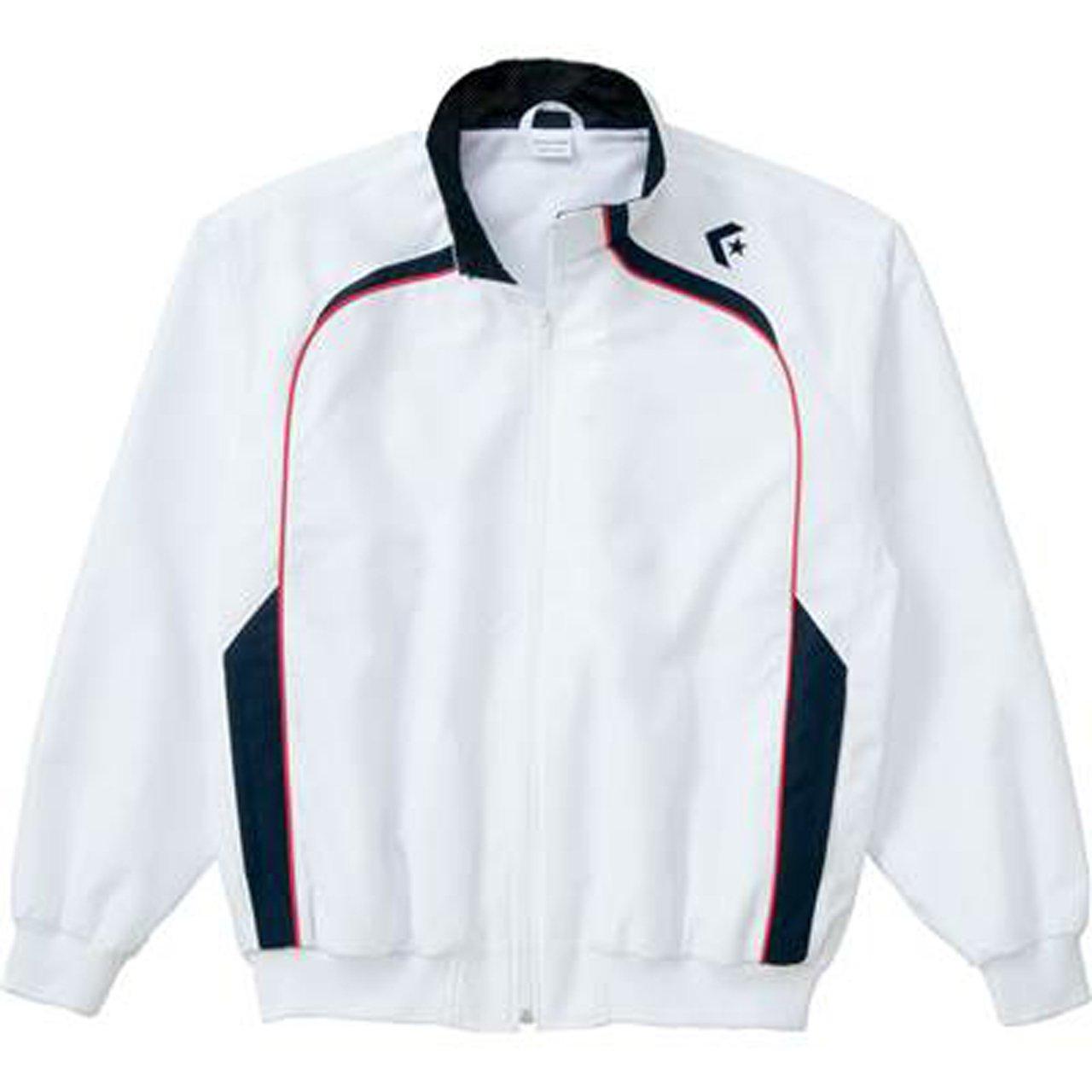 [Converse] Basketball Jacket Warm-Up Jacket Water-Repellent Breathable Ventilated CB162502S White/Navy Japan XO (Equivalent to Japanese Size 3L)