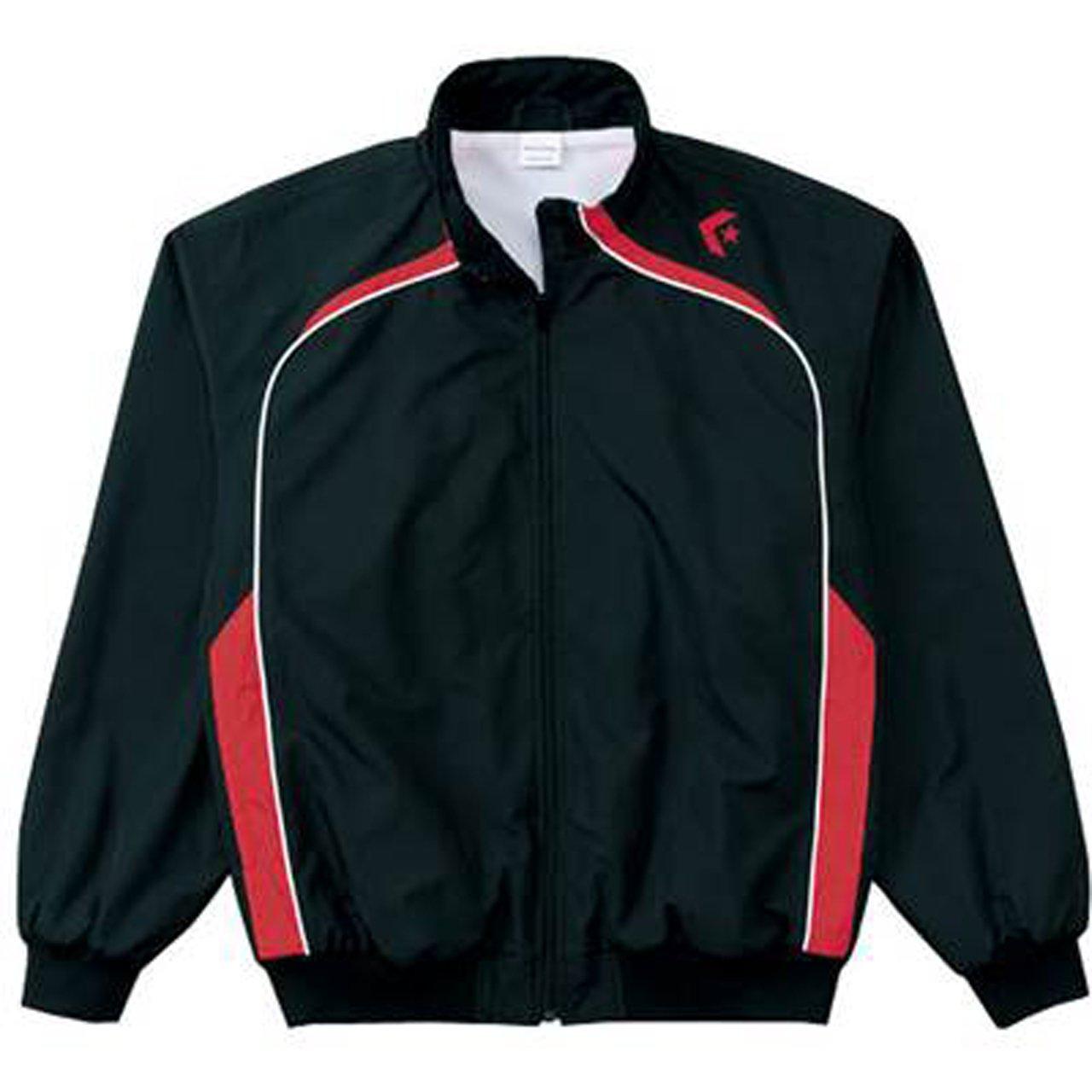 [Converse] Basketball Jacket Warm-Up Jacket Water-Repellent Breathable Ventilated CB162502S Black/Red Japan L (Equivalent to Japanese Size L)