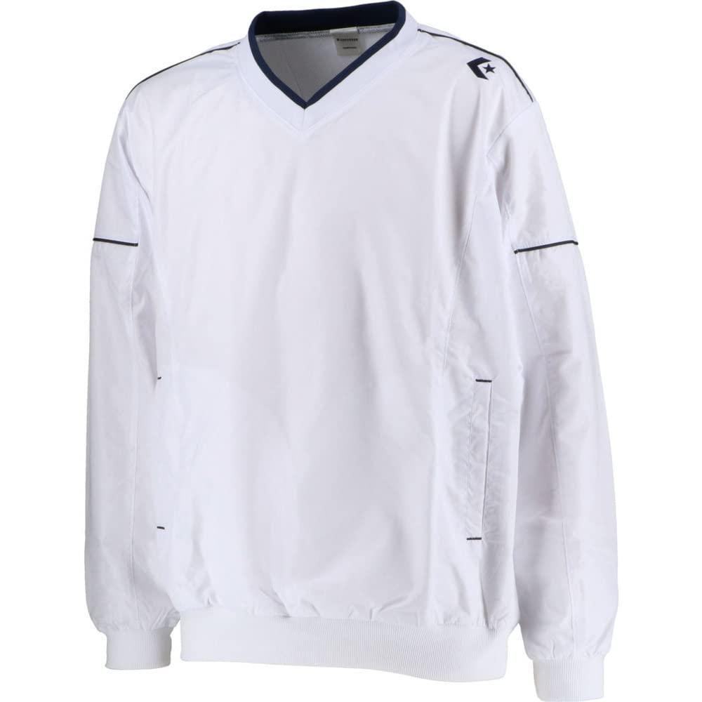 [Converse] Basketball Jacket V-Neck Warm-Up Jacket Slim Fit Water-Repellent Breathable CB162510S White Japan S (Equivalent to Japanese Size S)