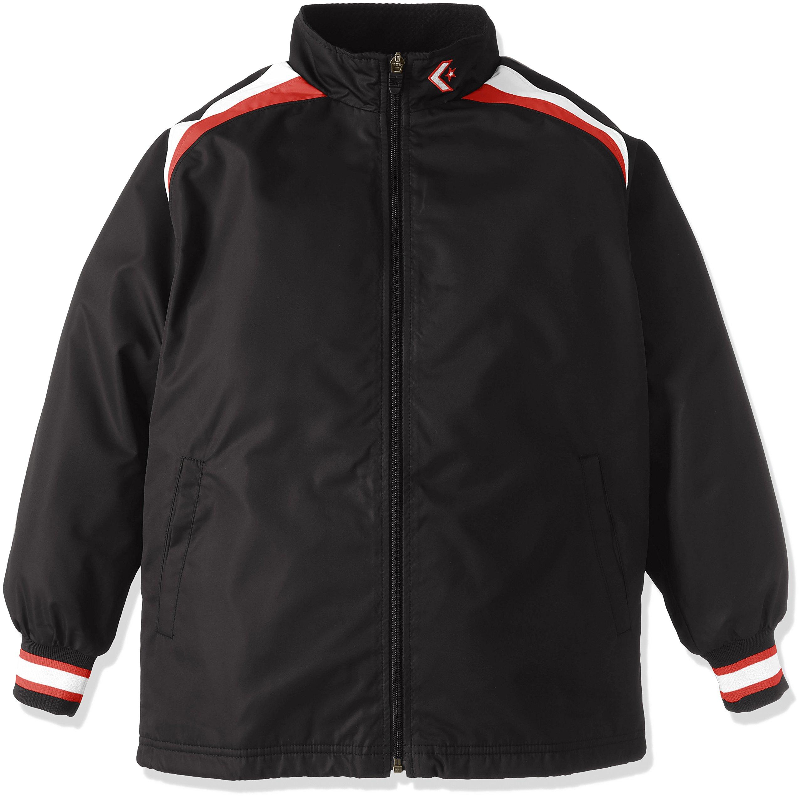 [Converse] Basketball Jersey Junior Warm-Up Jacket CB462506S Kids Black/White 160