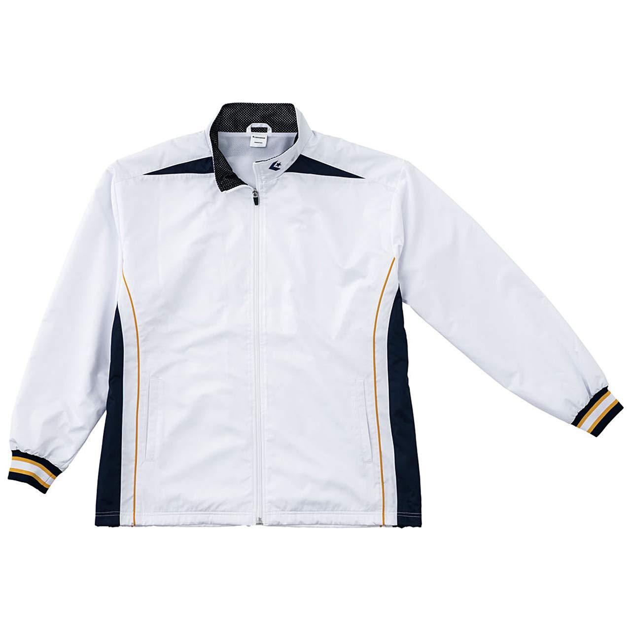 [Converse] Basketball Jacket Warm-Up Jacket Water-Repellent Breathable Ventilated CB182500S White/Navy Japan S (Equivalent to Japanese Size S)