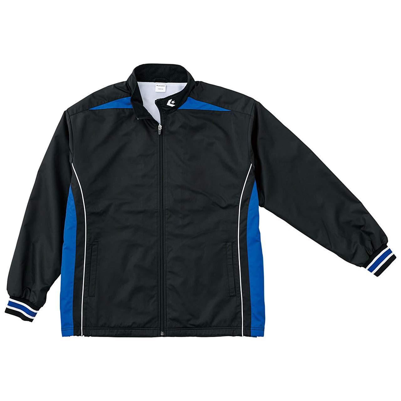 [Converse] Basketball Jacket Warm-Up Jacket Water-Repellent Breathable Ventilated CB182500S Black/R Blue Japan L (Equivalent to Japanese Size L)