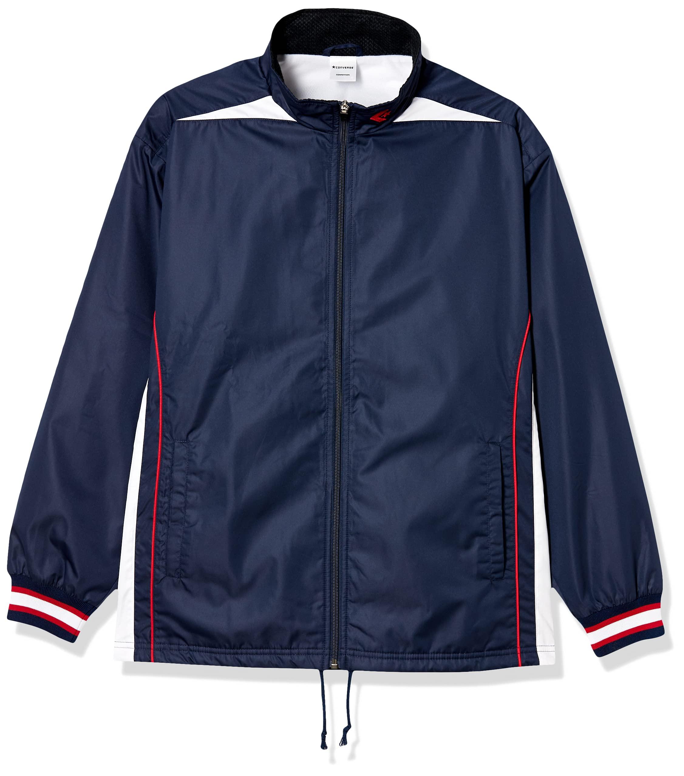 [Converse] Basketball Jacket Warm-Up Jacket Water-Repellent Breathable Ventilated CB182500S Navy/White Japan L (Equivalent to Japanese Size L)