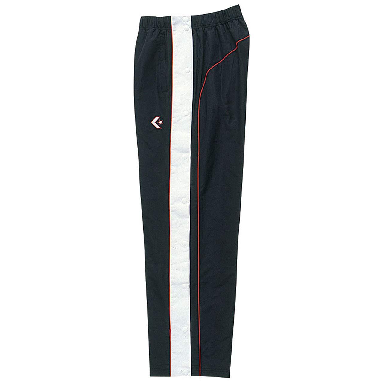 [Converse] Basketball Pants Warm-Up Pants (Full Side Zipper) Water-Repellent Breathable CB182102P Black/White Japan L (Equivalent to Japanese Size L)