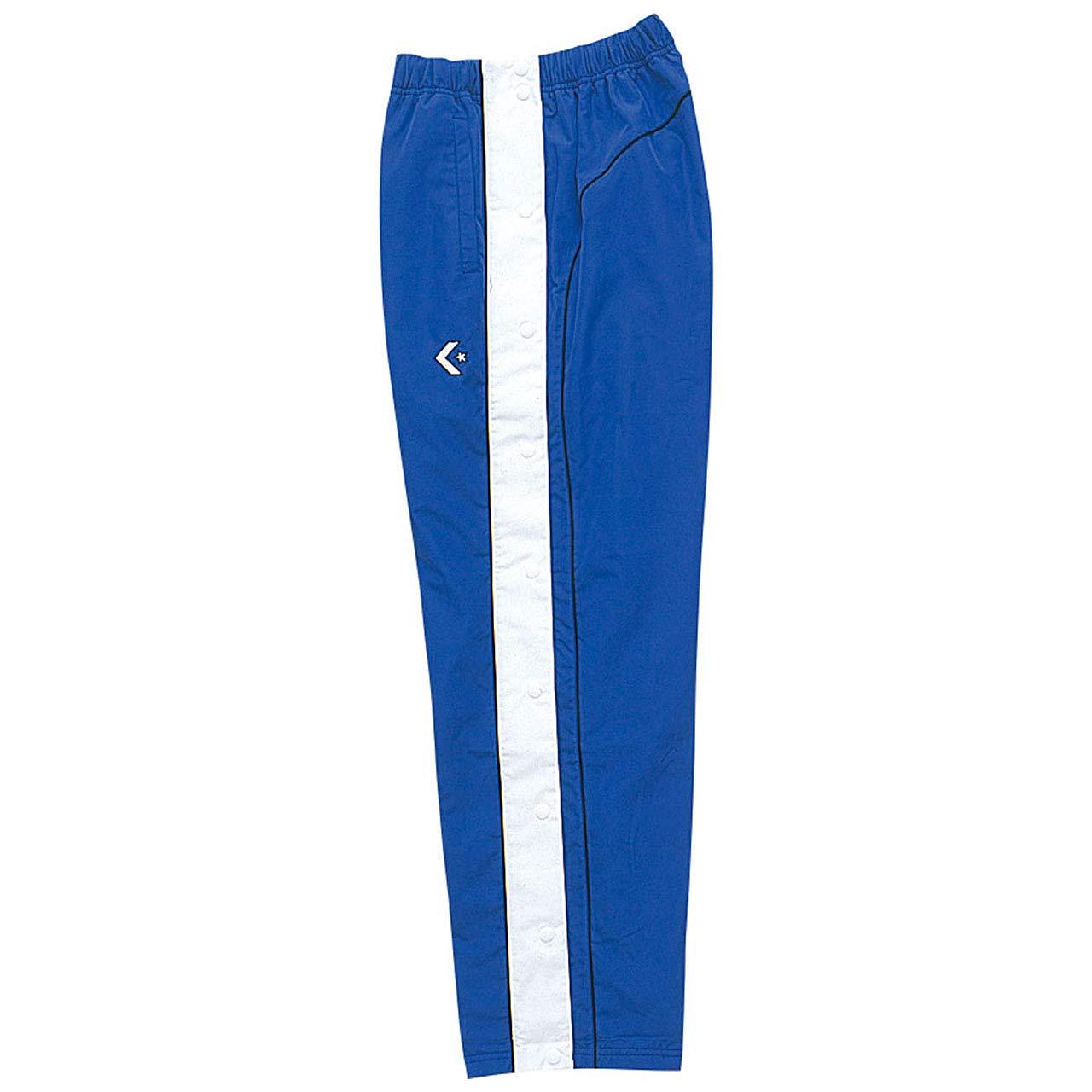 [Converse] Basketball Pants Warm-Up Pants (Full Side Zipper) Water-Repellent Breathable CB182102P Royal Blue/White Japan S (Equivalent to Japan Size S)