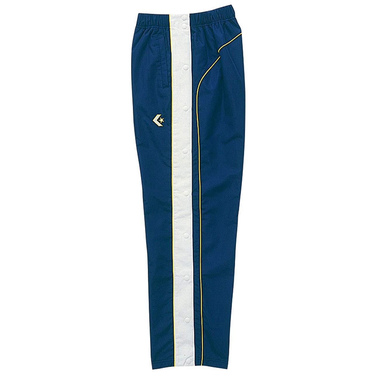 [Converse] Basketball Pants Warm-Up Pants (Full Side Zipper) Water-Repellent Breathable CB182102P Navy/White Japan M (Equivalent to Japanese Size M)