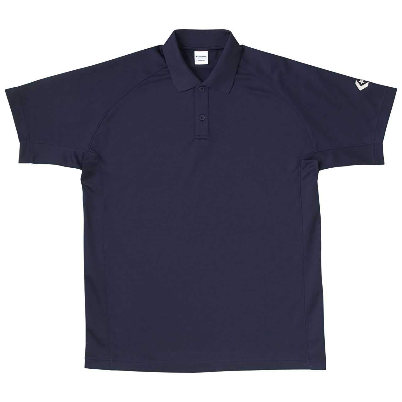 [Converse] Basketball Short-Sleeve Polo Shirt, Moisture-Wicking, Quick-Dry CB291402 Men's Navy Japan O (Equivalent to Japanese Size 2L)