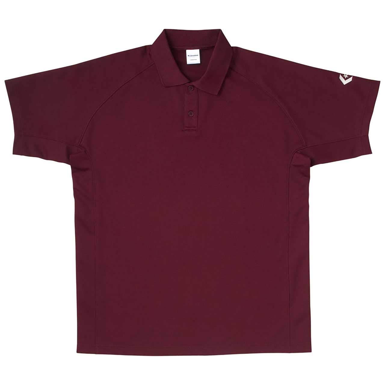 [Converse] Basketball Short-Sleeve Polo Shirt, Moisture-Wicking, Quick-Dry CB291402 Men's Marron Japan O (Equivalent to Japanese Size 2L)