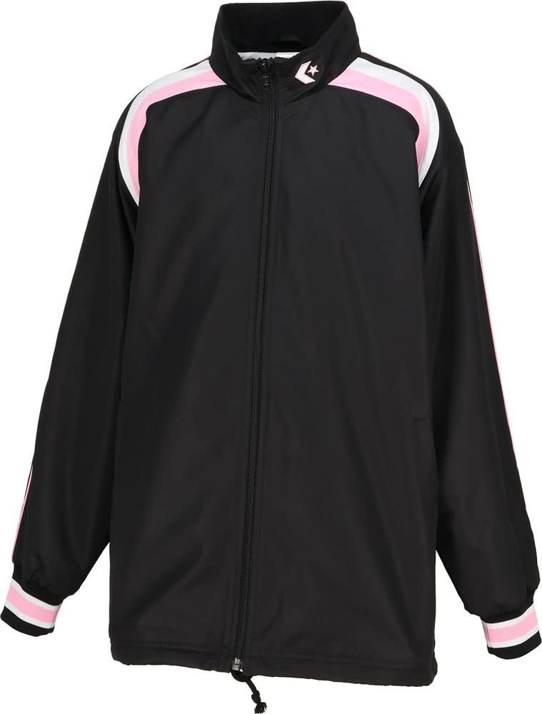 [Converse] Basketball Jersey Junior Warm-Up Jacket CB462506S Kids Black/Pink 140