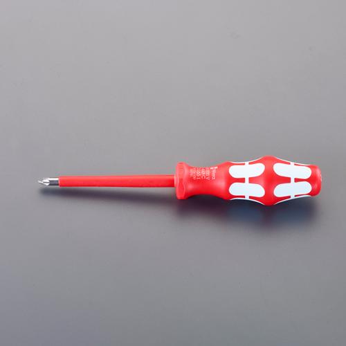 PZ2x100mm [Pozidriv] Screwdriver (Insulated / Stainless Steel)