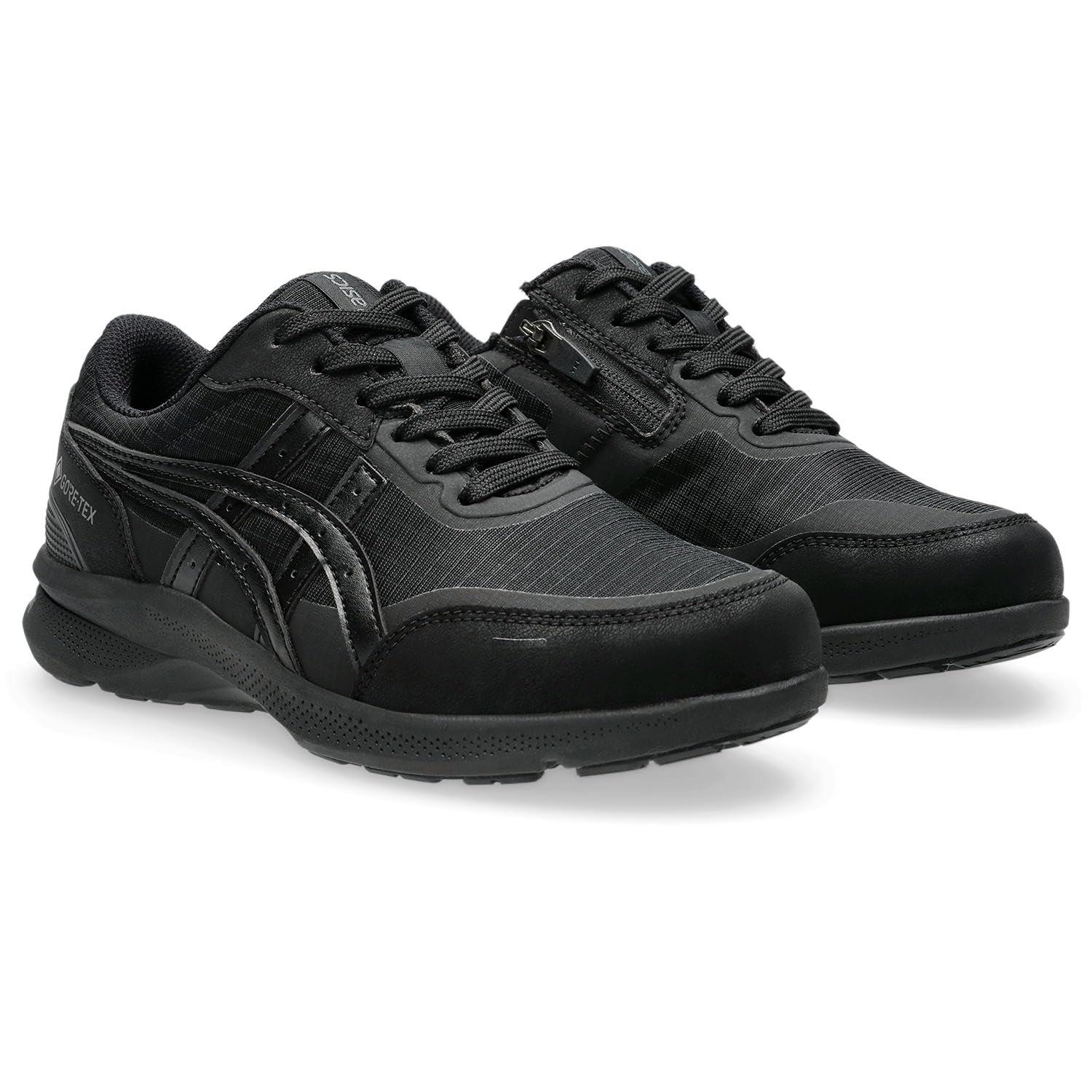 [Wellness Walker] Walking Shoes ASICS Walking GORE-TEX Waterproof Barefoot Walker with Zipper Women's Black/Black 001 24.0 cm