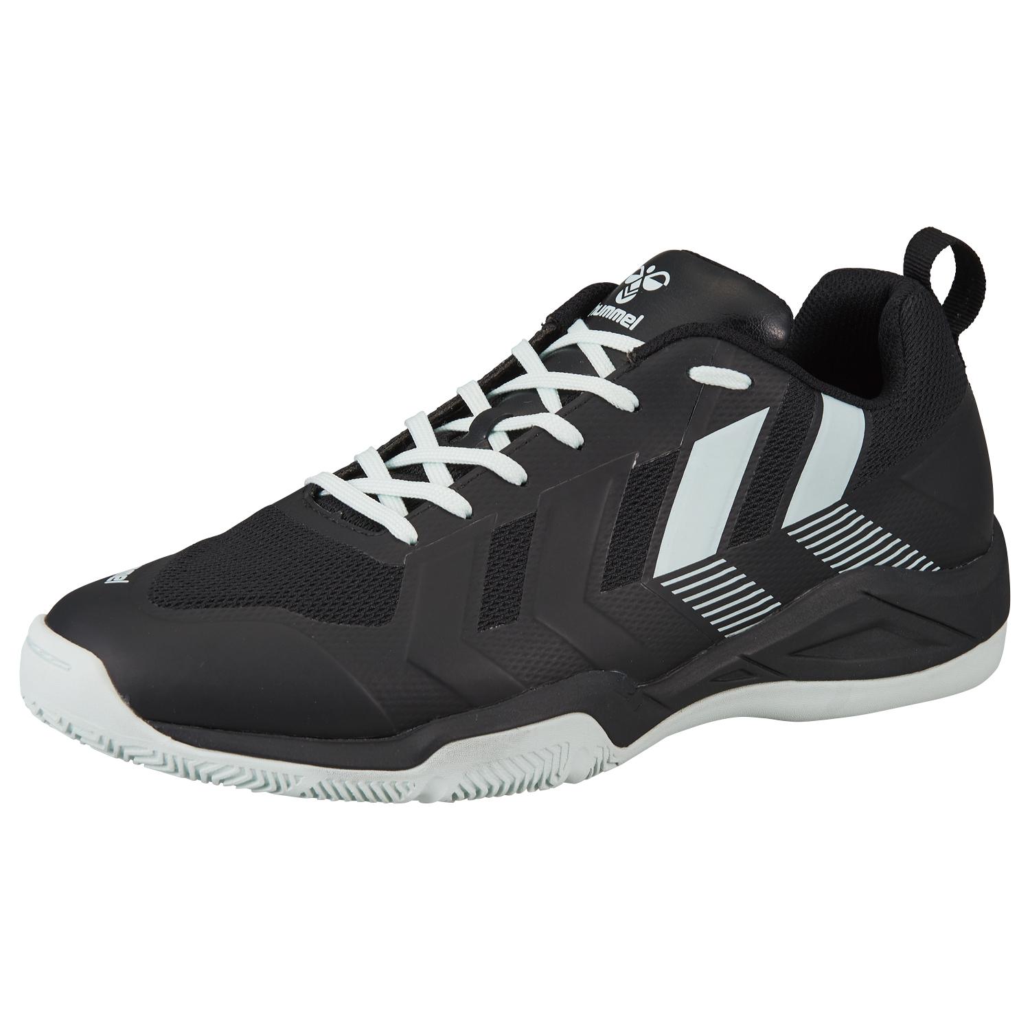 Hummel Handball Shoes Indoor Soldier NEO2 Black × Light Blue (9067) 24.5 cm